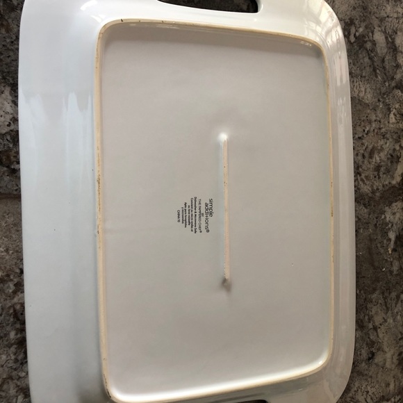 Simple Addition Large Rectangular Handled Platter - Picture 3 of 4